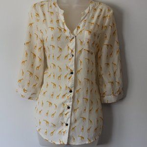 🙋Bogo Giraffe Printed Blouse